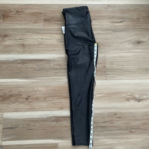 NWT Spanx Faux Leather PETITE Leggings size XL PETITE in Black - Picture 6 of 11